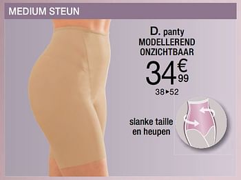 Promoties Modellerende panty, onzichtbaar - Huismerk - Damart - Geldig van 14/08/2017 tot 31/12/2017 bij Damart
