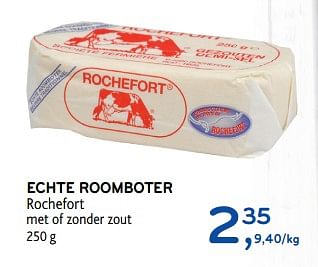 Promoties Echte roomboter rochefort met of zonder zout - Rochefort - Geldig van 06/09/2017 tot 19/09/2017 bij Alvo