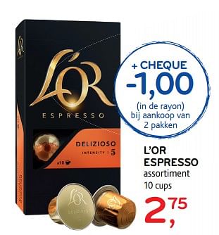 Promoties L`or espresso assortiment - Douwe Egberts - Geldig van 06/09/2017 tot 19/09/2017 bij Alvo