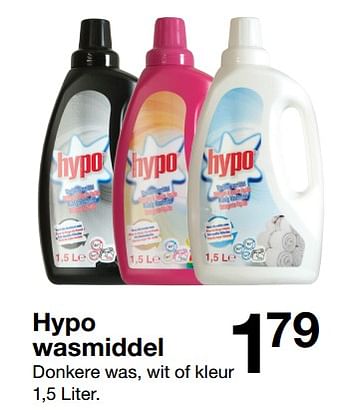 Promoties Hypo wasmiddel - Hypo - Geldig van 29/08/2017 tot 29/08/2018 bij Zeeman
