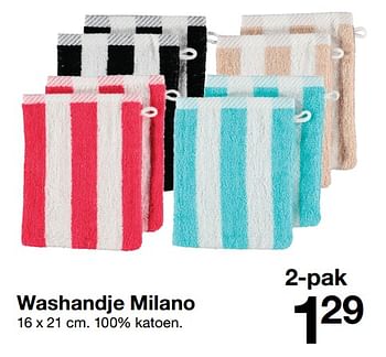 Promoties Washandje milano - Huismerk - Zeeman  - Geldig van 29/08/2017 tot 29/08/2018 bij Zeeman