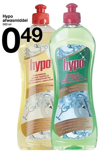 Promotions Hypo afwasmiddel - Hypo - Valide de 29/08/2017 à 29/08/2018 chez Zeeman