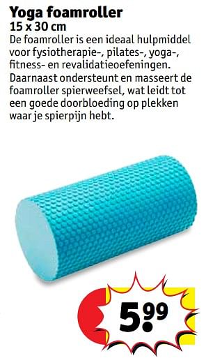 Gemaakt van Buitenboordmotor Irrigatie Rolfi Sport Yoga foamroller - Promotie bij Kruidvat