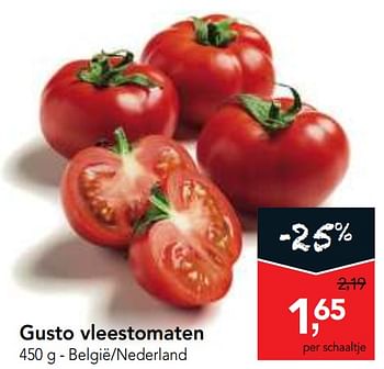 Promotions Gusto vleestomaten - Produit maison - Makro - Valide de 06/09/2017 à 19/09/2017 chez Makro