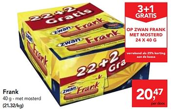 Promoties Frank - Zwan - Geldig van 06/09/2017 tot 19/09/2017 bij Makro