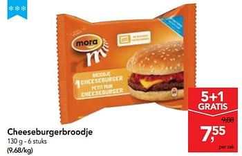Promoties Cheeseburgerbroodje - Mora - Geldig van 06/09/2017 tot 19/09/2017 bij Makro