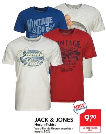 Promotions Heren-t-shirt - Jack & Jones - Valide de 06/09/2017 à 19/09/2017 chez Makro