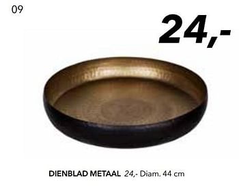 Promotions Dienblad metaal - Huismerk - Deba Meubelen - Valide de 24/08/2017 à 28/02/2018 chez Deba Meubelen