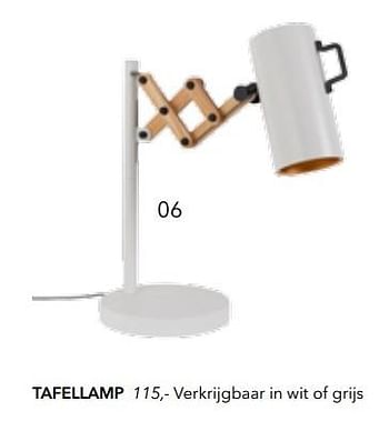 Promotions Tafellamp - Huismerk - Deba Meubelen - Valide de 24/08/2017 à 28/02/2018 chez Deba Meubelen