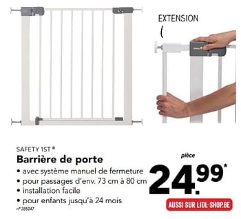 Safety 1st Barriere De Porte En Promotion Chez Lidl