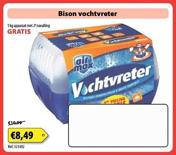 Promotions Bison vochtvreter - Bison - Valide de 03/09/2017 à 30/09/2017 chez Bouwcenter Frans Vlaeminck