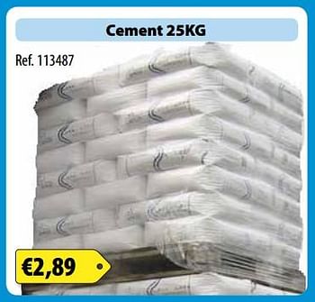 Promoties Cement 25kg - Huismerk - Bouwcenter Frans Vlaeminck - Geldig van 03/09/2017 tot 30/09/2017 bij Bouwcenter Frans Vlaeminck