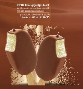 Promoties Mini-gigantjes black - Huismerk - Bofrost - Geldig van 01/09/2017 tot 28/02/2018 bij Bofrost