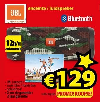 Promoties Jbl enceinte - luidspreker flip4 squad - JBL - Geldig van 01/09/2017 tot 30/09/2017 bij ElectroStock