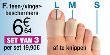 Promoties Teen/-vingerbeschermers - Epitact - Geldig van 14/08/2017 tot 31/12/2017 bij Damart