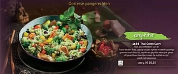 Promoties Thai green curry - Huismerk - Bofrost - Geldig van 01/09/2017 tot 28/02/2018 bij Bofrost
