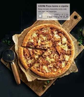 Promotions Pizza tonno e cipolla - Produit maison - Bofrost - Valide de 01/09/2017 à 28/02/2018 chez Bofrost