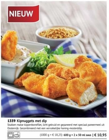 Promoties Kipnuggets met dip - Huismerk - Bofrost - Geldig van 01/09/2017 tot 28/02/2018 bij Bofrost