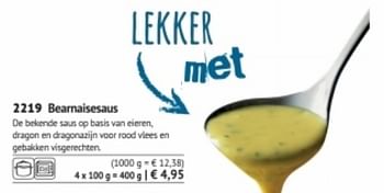 Promoties Beannaisesaus - Huismerk - Bofrost - Geldig van 01/09/2017 tot 28/02/2018 bij Bofrost