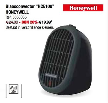 Promoties Blaasconvector hce100 honeywell - Honeywell - Geldig van 12/09/2017 tot 25/09/2017 bij Brico