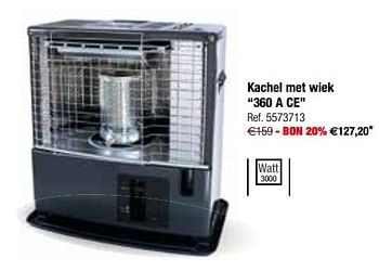 Promotions Kachel met wiek 360 a ce - Produit maison - Brico - Valide de 12/09/2017 à 25/09/2017 chez Brico