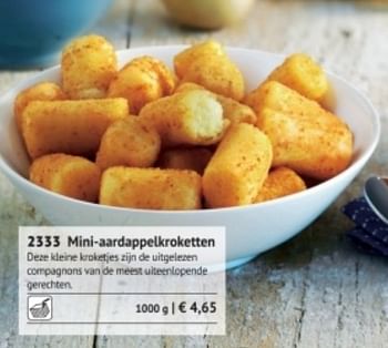 Promotions Mini-aardappelkroketten - Produit maison - Bofrost - Valide de 01/09/2017 à 28/02/2018 chez Bofrost