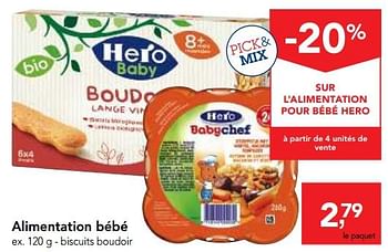 Hero Alimentation Bebe Biscuits Boudoir En Promotion Chez Makro