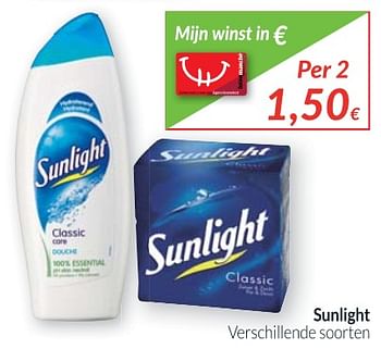Promoties Sunlight verschillende soorten - Sunlight - Geldig van 01/09/2017 tot 30/09/2017 bij Intermarche