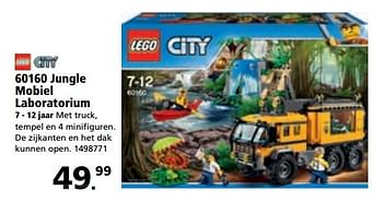 Promoties 60160 jungle mobiel laboratorium - Lego - Geldig van 28/08/2017 tot 24/09/2017 bij Bart Smit