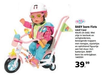 Promoties Baby born fiets - Baby Born - Geldig van 28/08/2017 tot 24/09/2017 bij Bart Smit