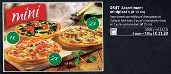 Promoties Assortiment minipizza`s - Huismerk - Bofrost - Geldig van 01/09/2017 tot 28/02/2018 bij Bofrost
