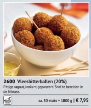 Promoties Vleesbitterballen - Huismerk - Bofrost - Geldig van 01/09/2017 tot 28/02/2018 bij Bofrost