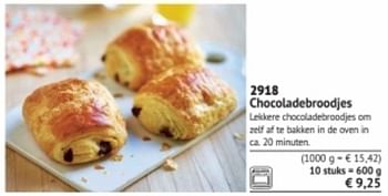 Promoties Chocoladebroodjes - Huismerk - Bofrost - Geldig van 01/09/2017 tot 28/02/2018 bij Bofrost