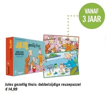 Promoties Jules gezellig thuis: dubbelzijdige reuzepuzzel - Jules - Geldig van 14/08/2017 tot 17/09/2017 bij Standaard Boekhandel
