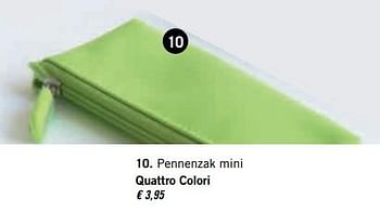 Promoties Pennenzak mini quattro colori - Quattro Colori - Geldig van 14/08/2017 tot 17/09/2017 bij Standaard Boekhandel