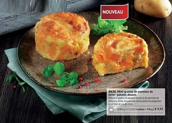 Promotions Minigratins de pommes de terre patates douces - Produit maison - Bofrost - Valide de 01/09/2017 à 28/02/2018 chez Bofrost