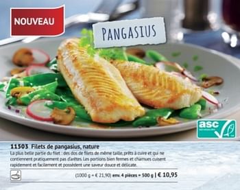 Promotions Filets de pangasius,nature - Produit maison - Bofrost - Valide de 01/09/2017 à 28/02/2018 chez Bofrost