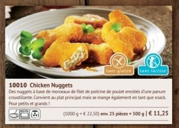 Promotions Chicken nuggets - Produit maison - Bofrost - Valide de 01/09/2017 à 28/02/2018 chez Bofrost
