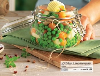 Promotions Mélange de légumes aux asperges - Produit maison - Bofrost - Valide de 01/09/2017 à 28/02/2018 chez Bofrost