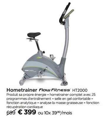 Promotions Hometrainer flow fitness ht2000 - Flow Fitness - Valide de 01/09/2017 à 29/09/2017 chez Molecule