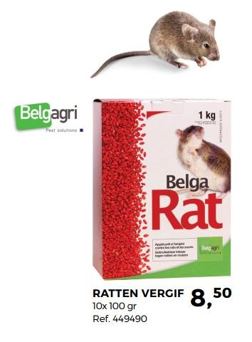 Promotions Ratten vergif - Belgagri - Valide de 12/09/2017 à 17/10/2017 chez Supra Bazar