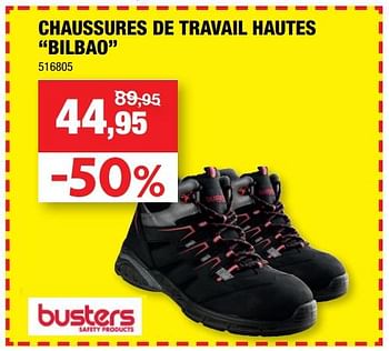 Promoties Chaussures de travail hautes bilbao - Busters - Geldig van 13/09/2017 tot 24/09/2017 bij Hubo