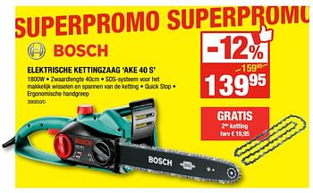 Promotions Bosch elektrische kettingzaag ake 40 s - Bosch - Valide de 07/09/2017 à 24/09/2017 chez HandyHome