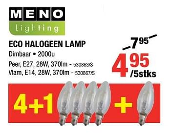Promoties Eco halogeen lamp - Meno - Geldig van 07/09/2017 tot 24/09/2017 bij HandyHome