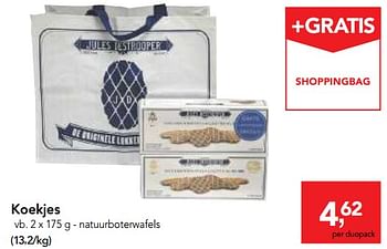 Promoties Koekjes natuurboterwafels  - Jules Destrooper - Geldig van 20/09/2017 tot 03/10/2017 bij Makro