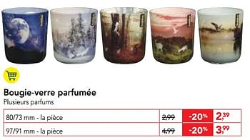 Promotions Bougie-verre parfumée - Produit maison - Makro - Valide de 20/09/2017 à 03/10/2017 chez Makro