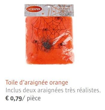 Promoties Toile d`araignée orange - Goodmark - Geldig van 08/09/2017 tot 30/10/2017 bij Ava