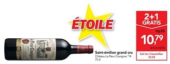 Promoties Saint-émilion grand cru château la fleur cravignac 14 - Rode wijnen - Geldig van 20/09/2017 tot 03/10/2017 bij Makro