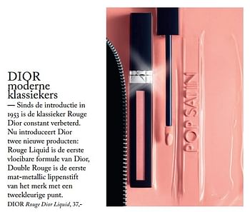 Promoties Dior rouge dior liquid - Dior - Geldig van 05/09/2017 tot 01/03/2018 bij De Bijenkorf