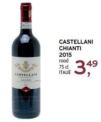 Promoties Castellani chianti 2015 - Rode wijnen - Geldig van 20/09/2017 tot 03/10/2017 bij Alvo